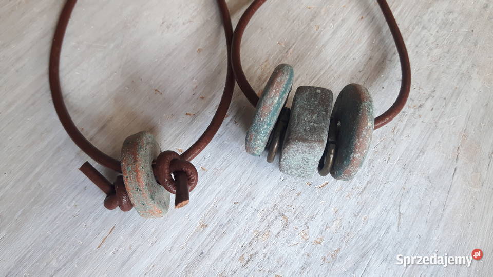 Naszyjnik ceramiczny ręcznie wykonany