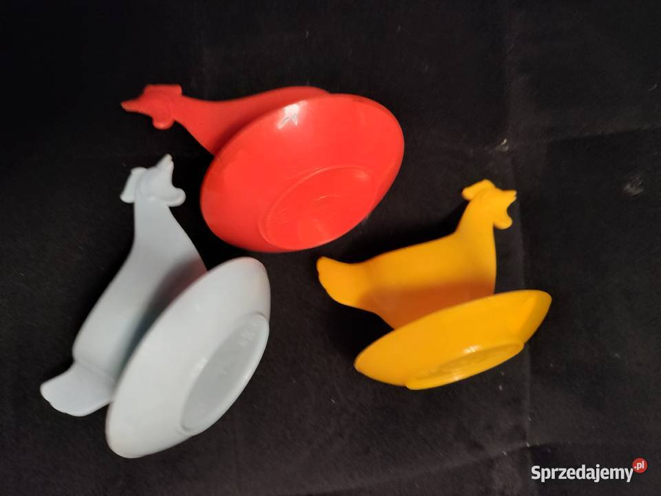 Pojemnik na jajka plastikowe kurki vintage Choszczno