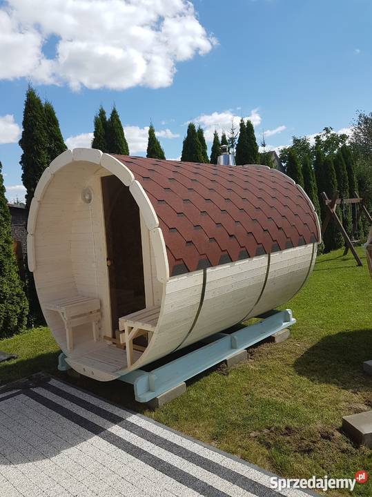 Sauna Ogrodowa Beczka Drewniana 300 z piecem Białystok
