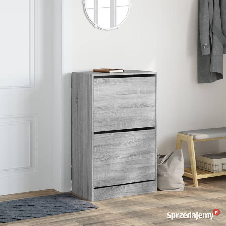 Szafka na buty szary dąb sonoma 60x34x965 Warszawa