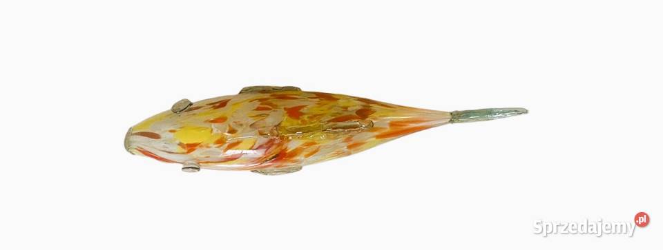 Ryba figura szklana l 70 XX w Warszawa