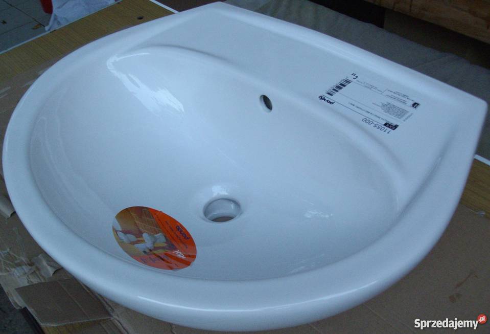 Umywalka panda IDOL biała bez otworu 55 x 42