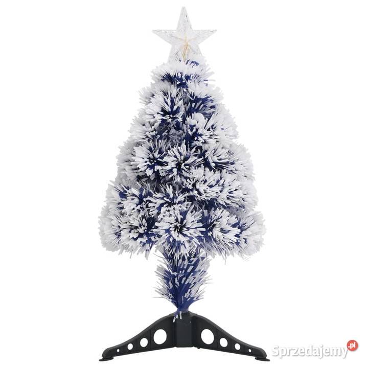 vidaXL Choinka z lampkami białoniebieska 64
