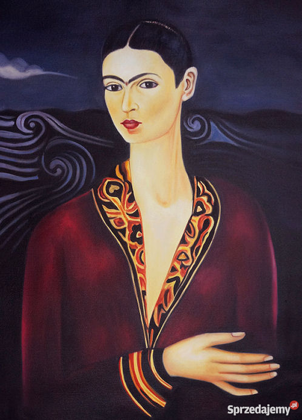 Obraz olejny malowany autoportret Frida Kahlo mazowieckie