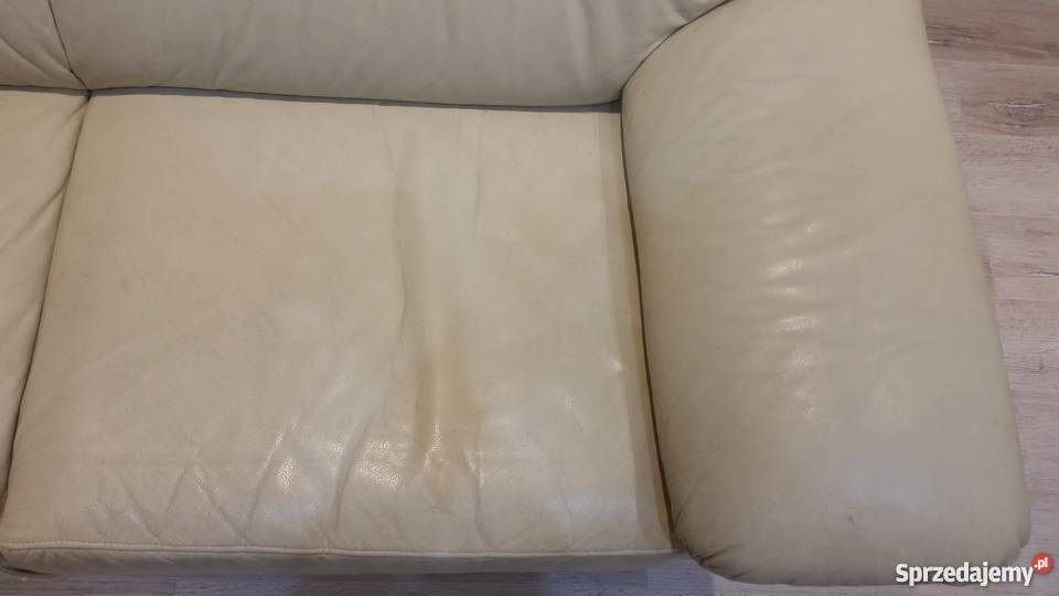 Skórzana sofa dwuosobowa z funkcją spania Łóżka, wersalki i sofy Gdańsk sprzedam