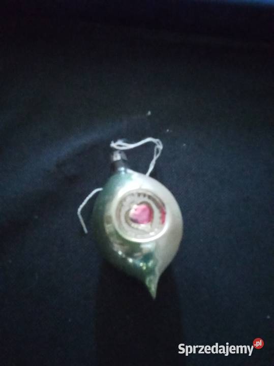 Piękna bombka PRL reflektor z Muchomorkiem Lata