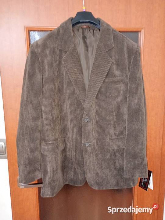 marynarka męska 56182 brązowa nowa Moda i Styl Szczecin