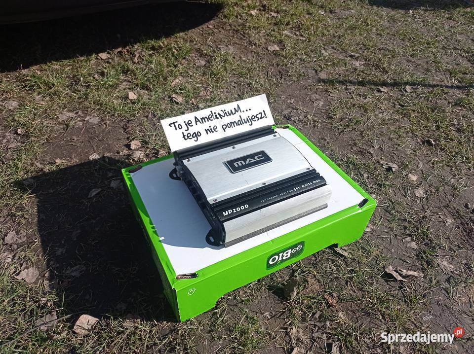 Wzmaciacz MAC AUDIO MP2000 Moc 500W Ilość kanałów 2 Dzierżoniów