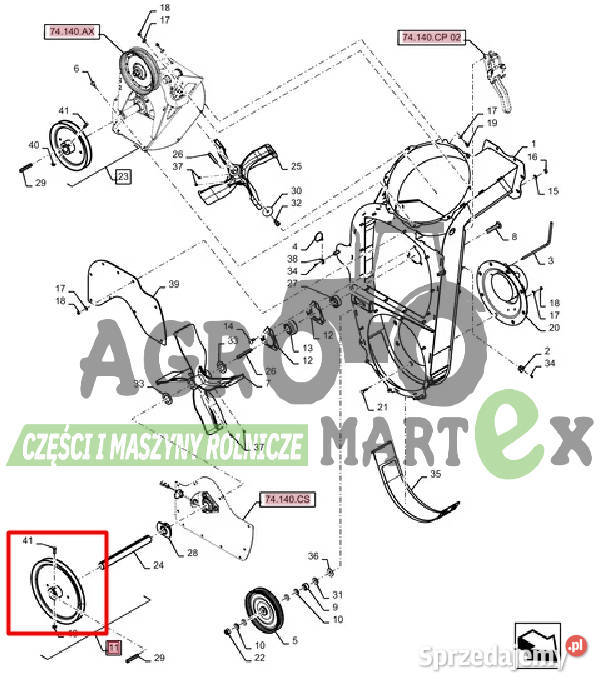 87283318 87283317 KOŁO PASOWE fi3447 CNH Wichrów