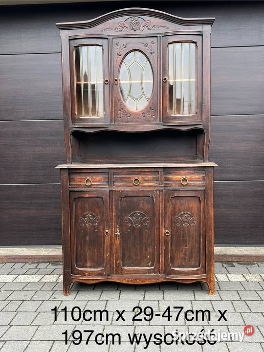 Piękny starusieńki kredens Bufet 197cm Ostrów Mazowiecka