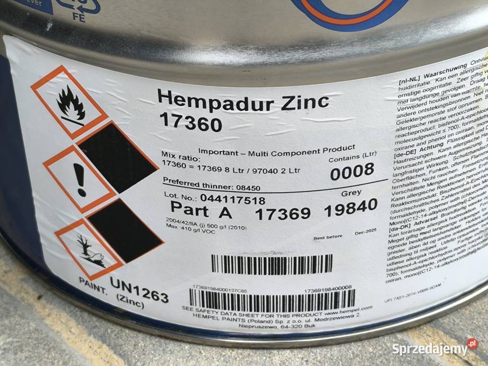 Hempadur Zinc 17360 grunt epoksydowy