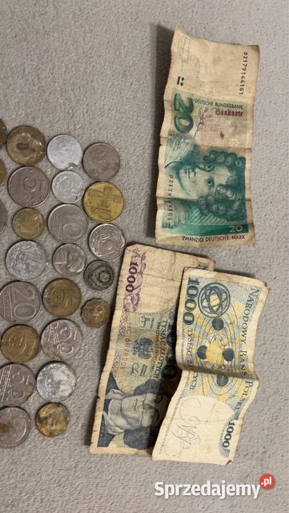 Stare monety i banknoty Maruszyna