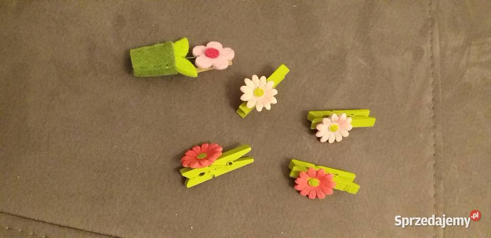 Klamerki ozdobne odcienie zieleni Legionowo