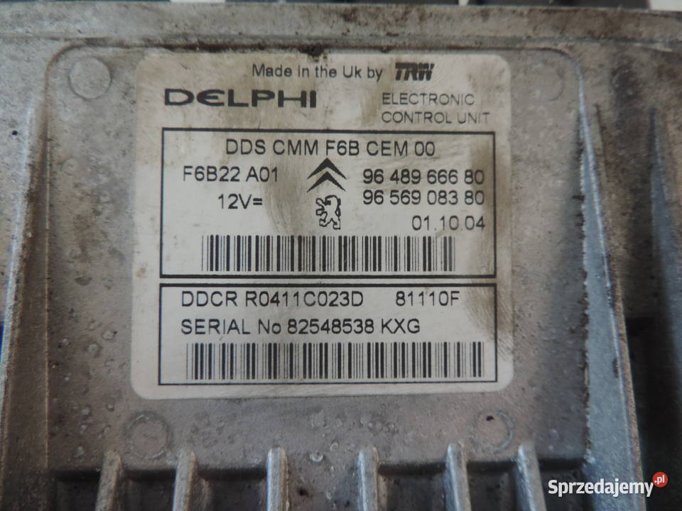 KOMPUTER CITROEN C3 C2 14 HDI 9648966680 Nowy Sącz