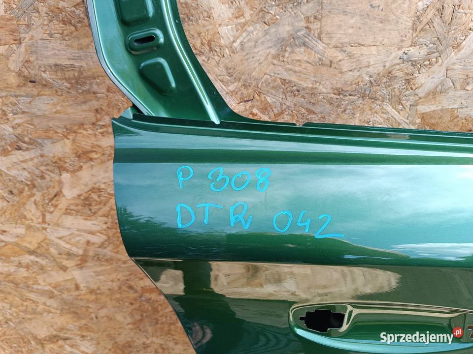 PEUGEOT 308 T9 HB DRZWI TYŁ PRAWY PRAWE Słowikowo