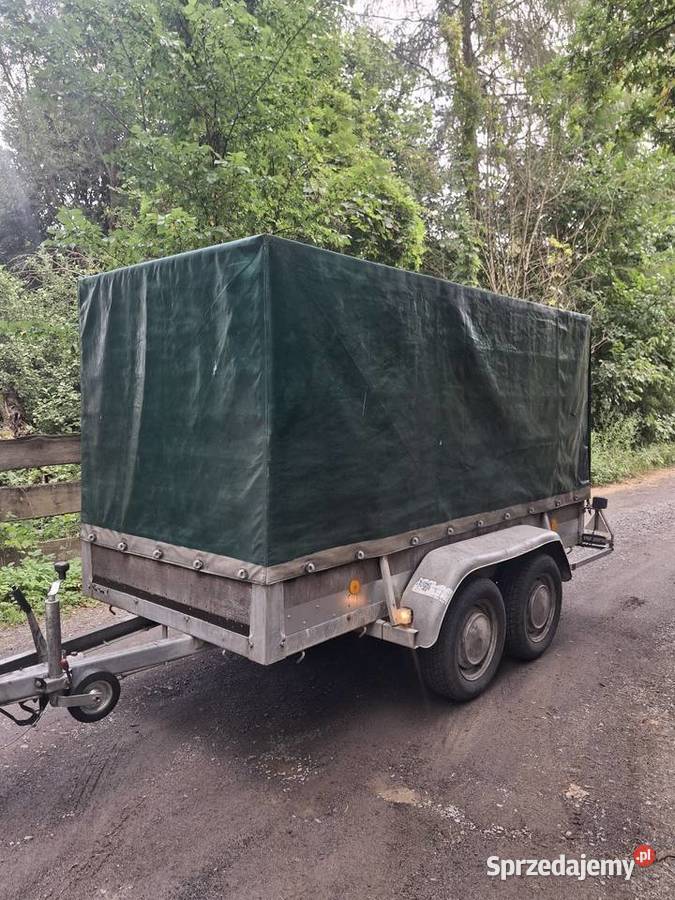 Przyczepa dwuosiowa 300x130x150 plandeka burtowe Krosno Odrzańskie