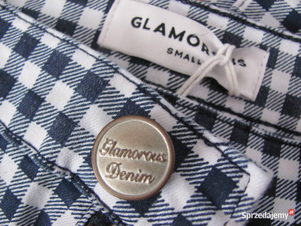 spodnie GLAMOROUS w kratę r S jeans skinn Zamość
