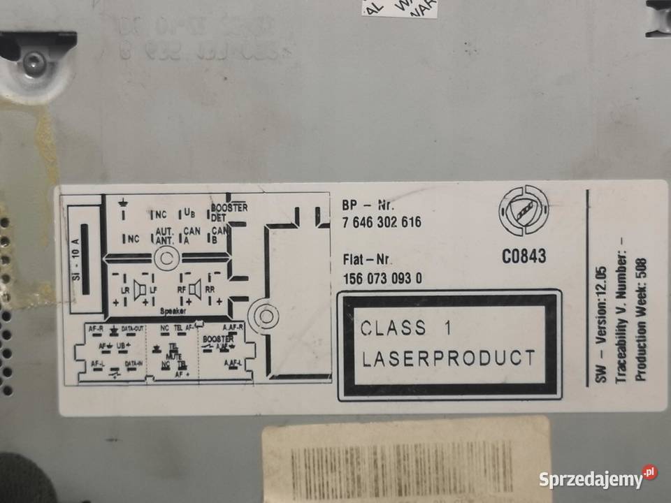 RADIO CD ALFA ROMEO 159 BRERA COUPE 20052011 Sprzęt audio fabryczny lubelskie
