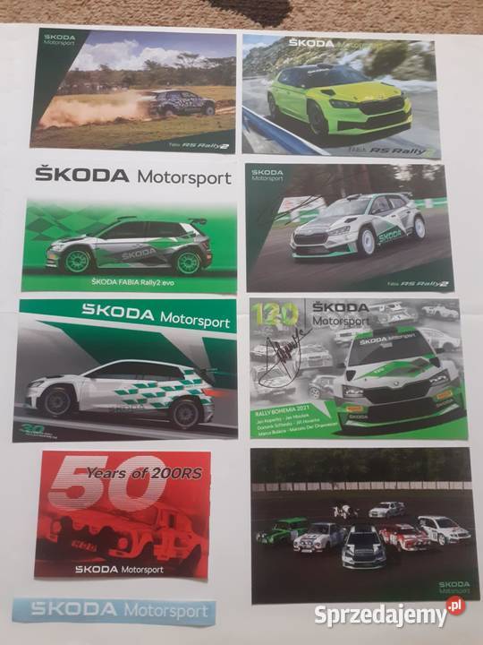 Skoda Motorsportzestaw kart i naklejek mazowieckie Warszawa