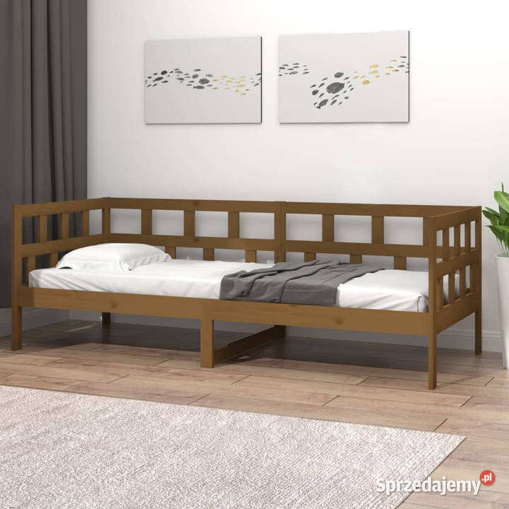 Łóżko dzienne miodowe lite drewno sosnowe 80x200 Warszawa