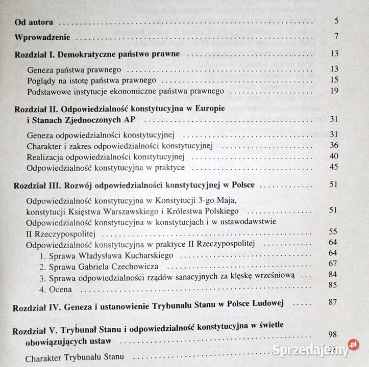 Odpowiedzialność konstytucyjna w Polsce Michał miękka Chełm