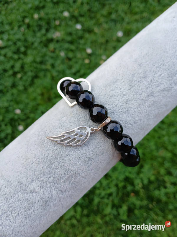 Bransoletka damska z Onyksu czarnego Kielce sprzedam