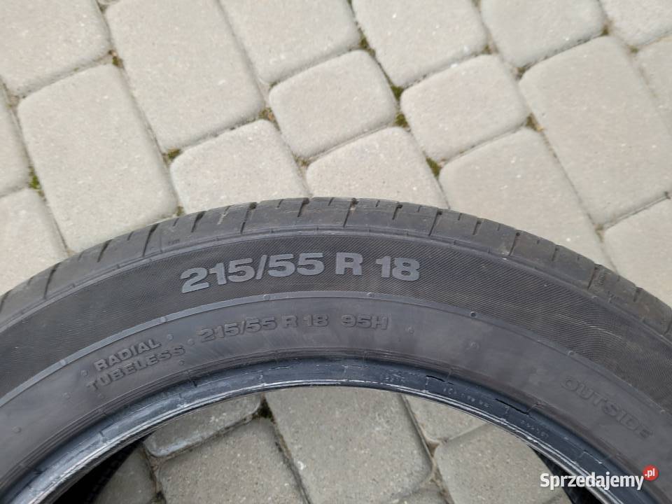 Continental opony letnie 18 215 lubelskie Fajsławice sprzedam