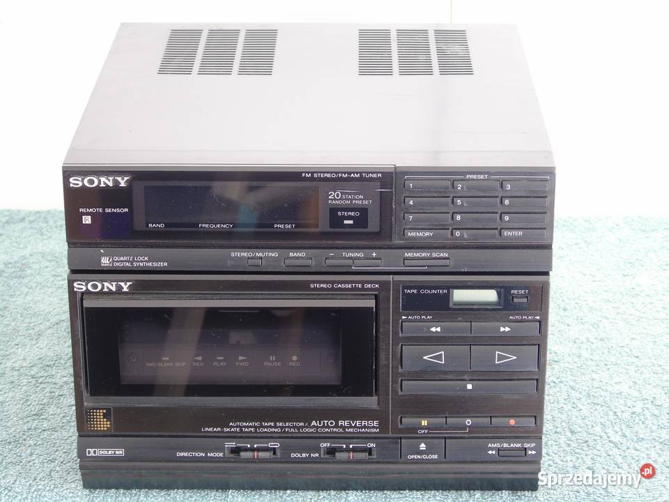 Tuner i magnetofon Sony ST909R dwa segmenty