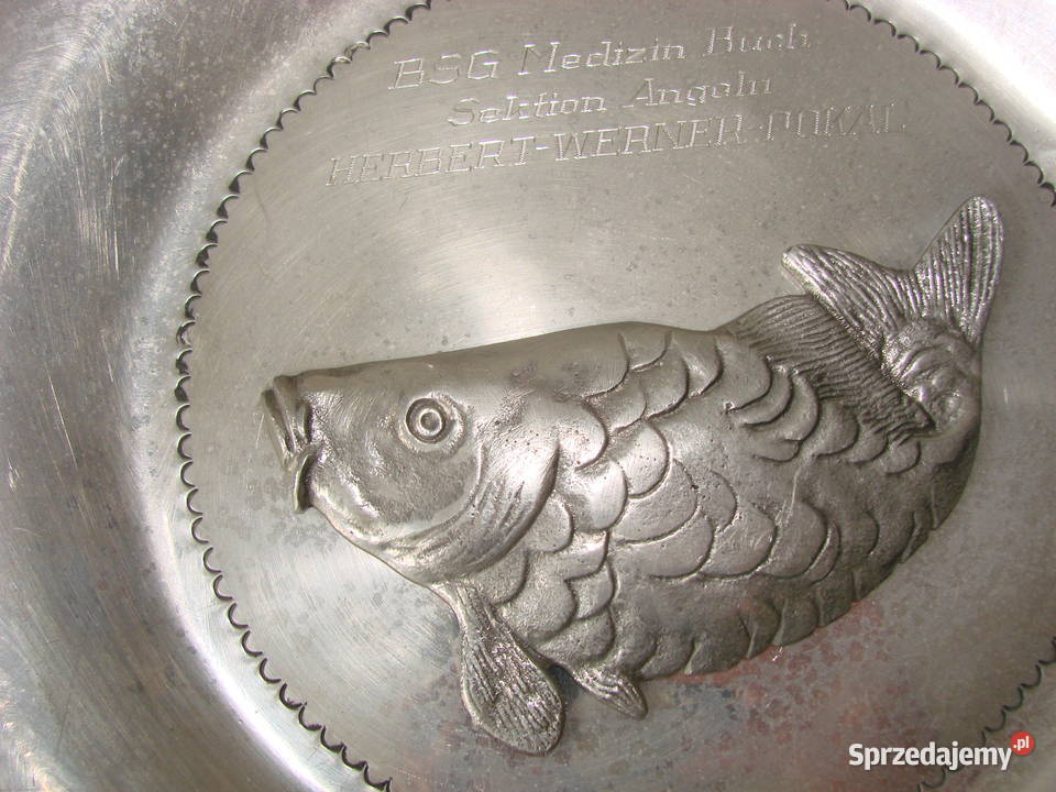 wędkarki talerz nagrodowy 1979r Pruszcz Gdański