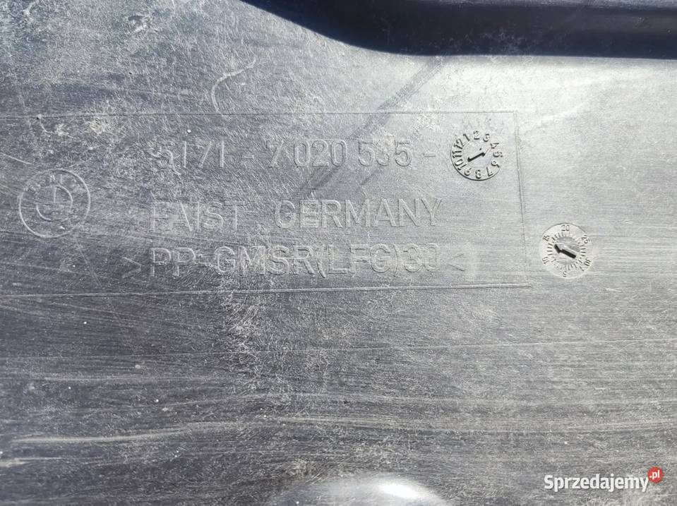 BMW SERIA 7 E66 E67 OSŁONA PODWOZIA TYLNA LEWA Pozostałe Radom sprzedam