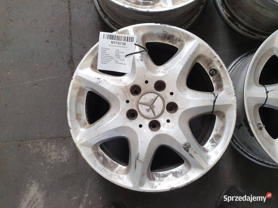 ALUFELGI KOMPLET MERCEDES W220 A2204012302 kujawsko-pomorskie Lipno