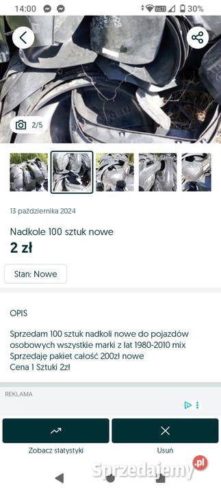 Nadkole Kwidzyn sprzedam