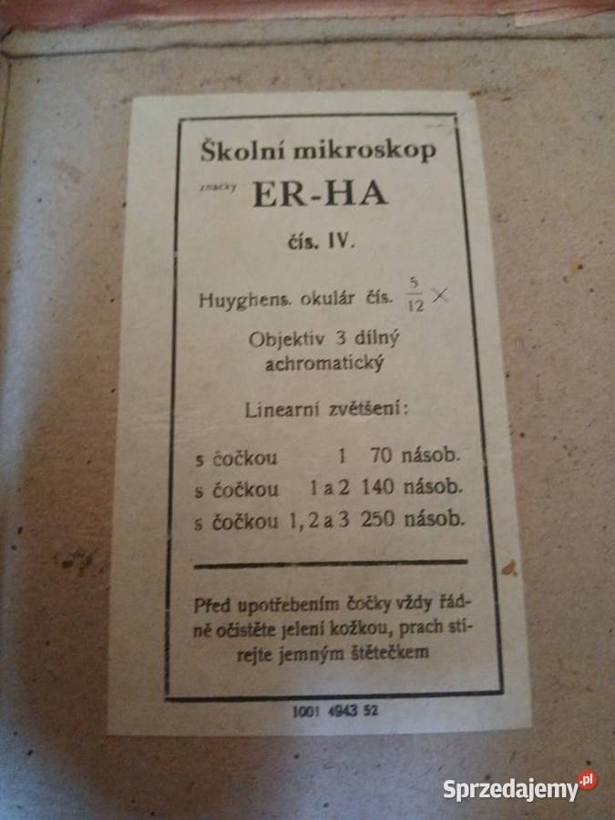 Mikroskop firmy Meopta Kraków