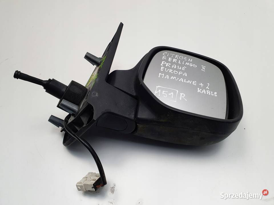 LUSTERKO Berlingo I Partner I PRAWE PASAŻERA osobowe Rudka