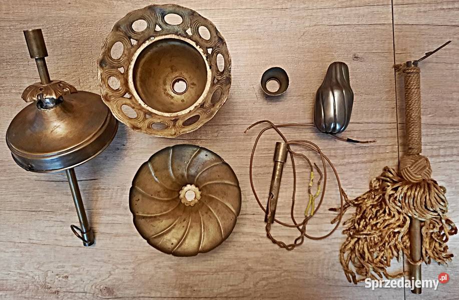 Elementy części starego żyrandola wielkopolskie Ostrów Wielkopolski