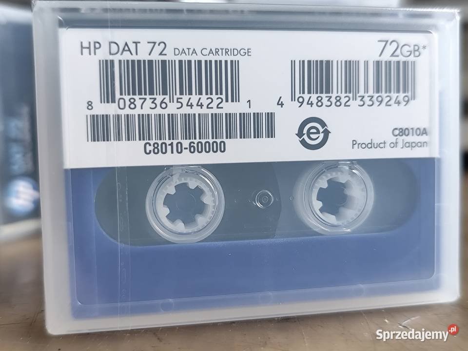 kaseta DAT HP72 GB C120 okazja Pozostałe Stargard