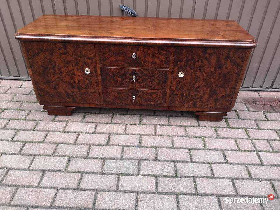 Komoda ARTDECO RTV Niska 134 Orzech Zgrabna