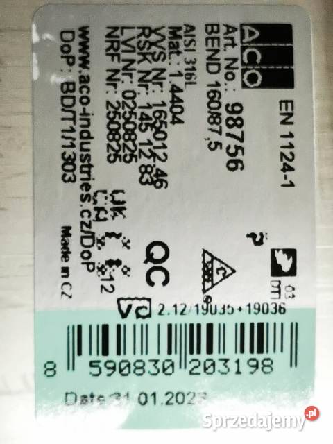 Rury kanalizacyjne ze stali nierdzewnej wgat Łąka