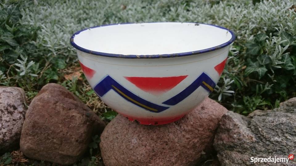 Miska emalia Made In Poland PRL Ostrów Wielkopolski sprzedam