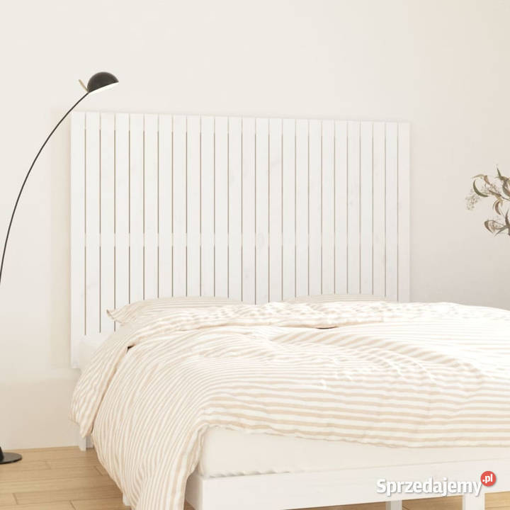 Wezgłowie łóżka białe 1595x3x110 lite drewno Ramy i stelaże sprzedam