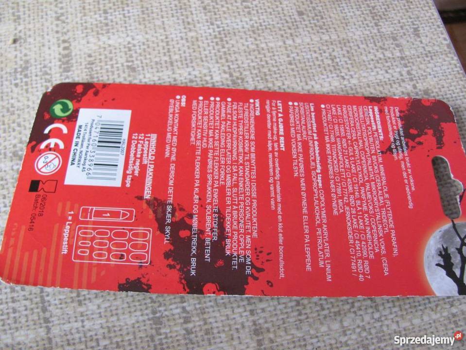 TIPSY paznokcie pomadka na halloween pająki Zamość