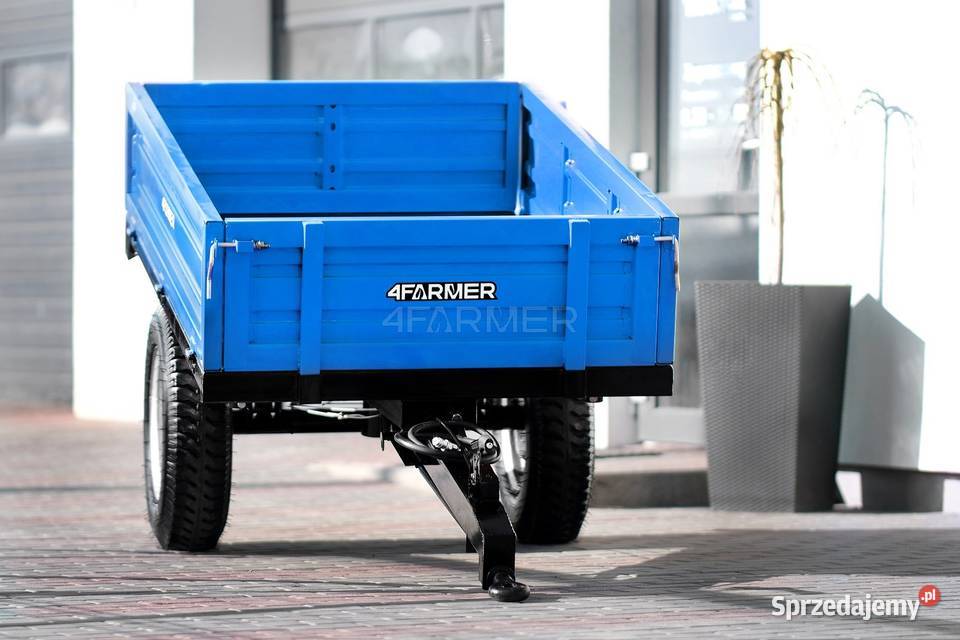 Przyczepa rolnicza jednoosiowa 15T z kiprem Tajęcina