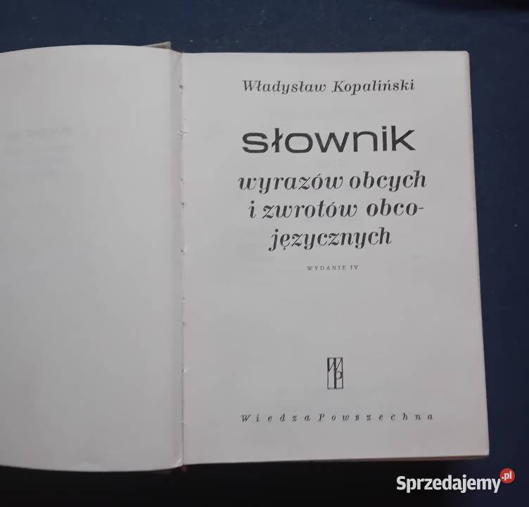 WKopaliński Słownik wyrazów obcych i zwrotów sprzedam