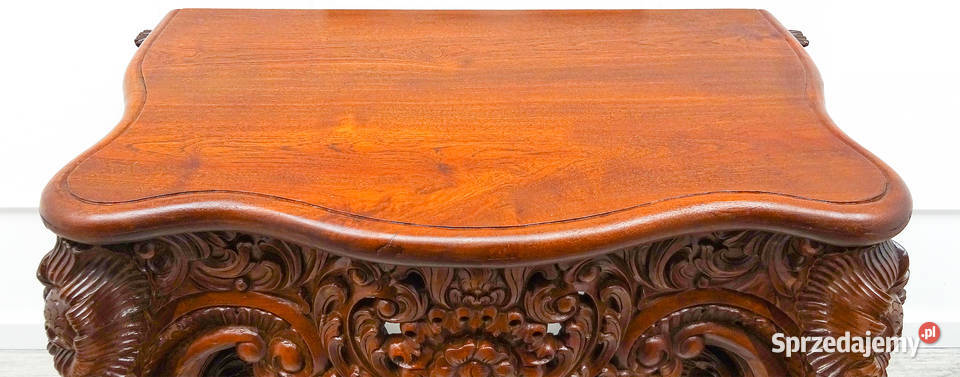 Stylowa KOMODA drewniana ROCOCO PALISANDER wielkopolskie Kalisz