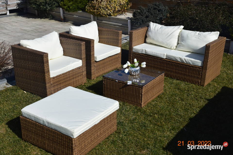 komplet XL BORNERO zestaw ogrodowy technorattan sprzedam