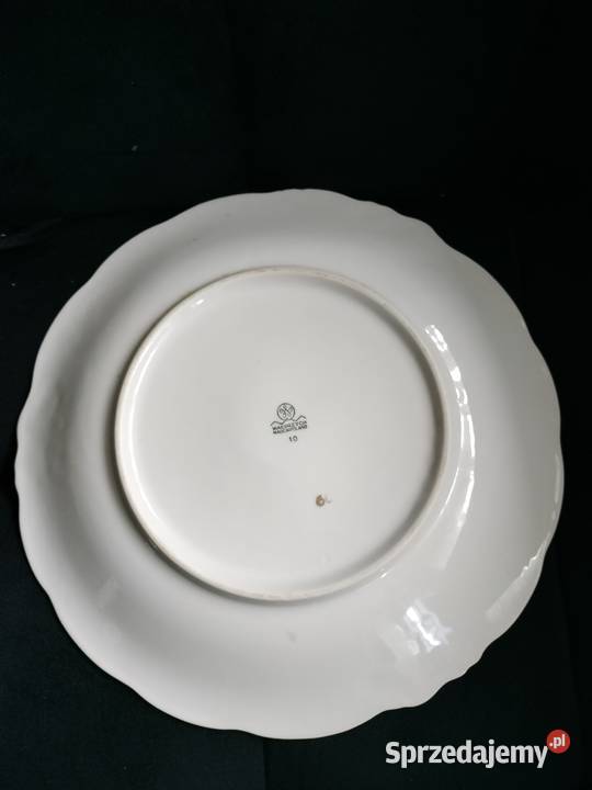 Piękny duży talerz patera Wałbrzych prl Porcelana i szkło Choszczno
