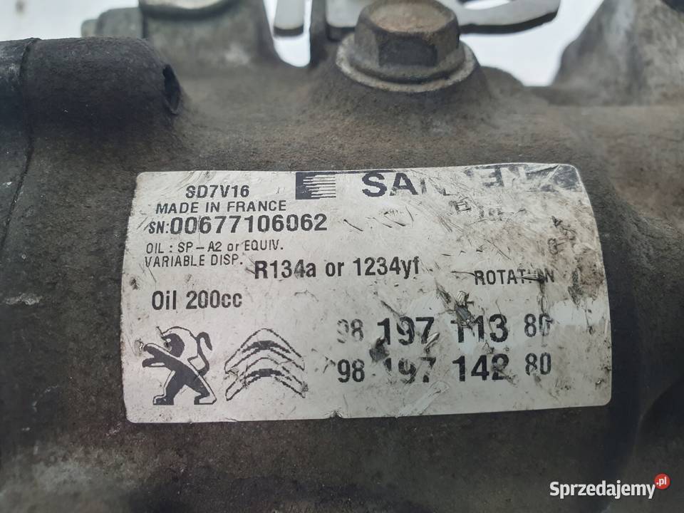 SPRĘŻARKA KLIMATYZACJI Citroen Jumper 22 Blue osobowe lubelskie Chełm
