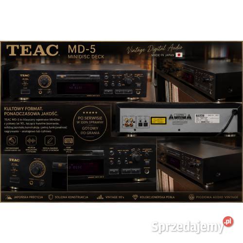 TEAC MD5 MiniDisc Deck Serwisie Nagrywanie i sprzedam