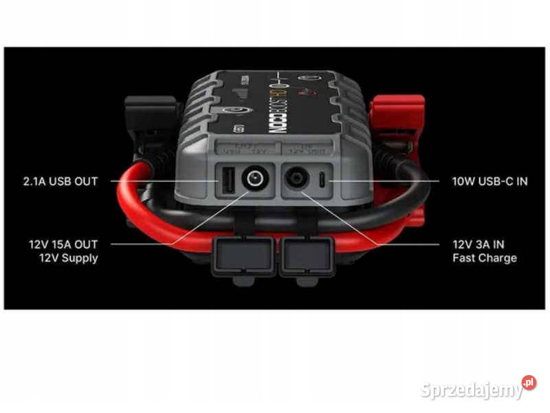 JUMP STARTER BOOSTER ROZRUCHU 12V 2000A Serwis akumulatora i zapłonu Myślenice sprzedam