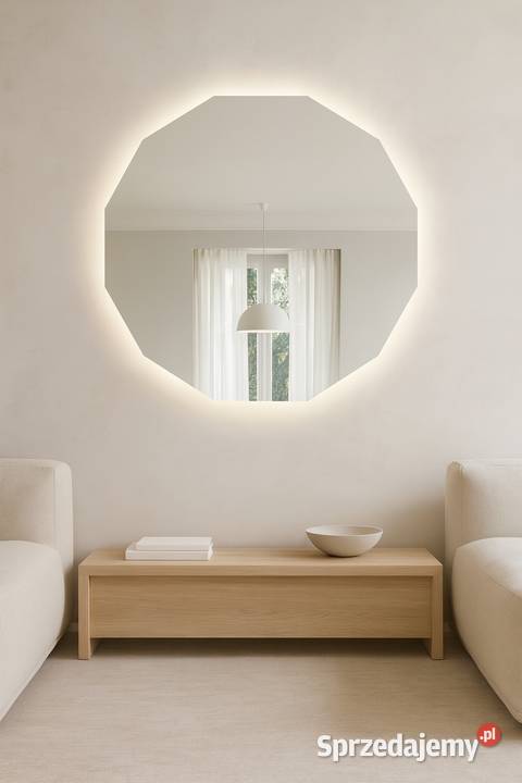 Lustro GOLDEN LUX eleganckie lustro LED do Warszawa